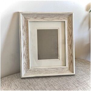 🪞 NEW beautiful natural toned wood rectangular picture frame home decor